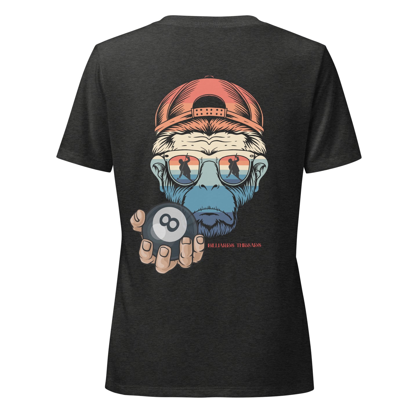Women’s relaxed v-neck t-shirt monkey