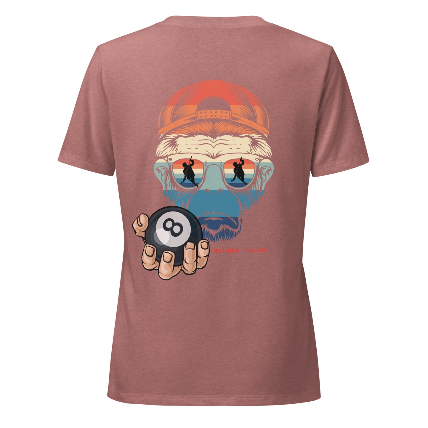 Women’s relaxed v-neck t-shirt monkey