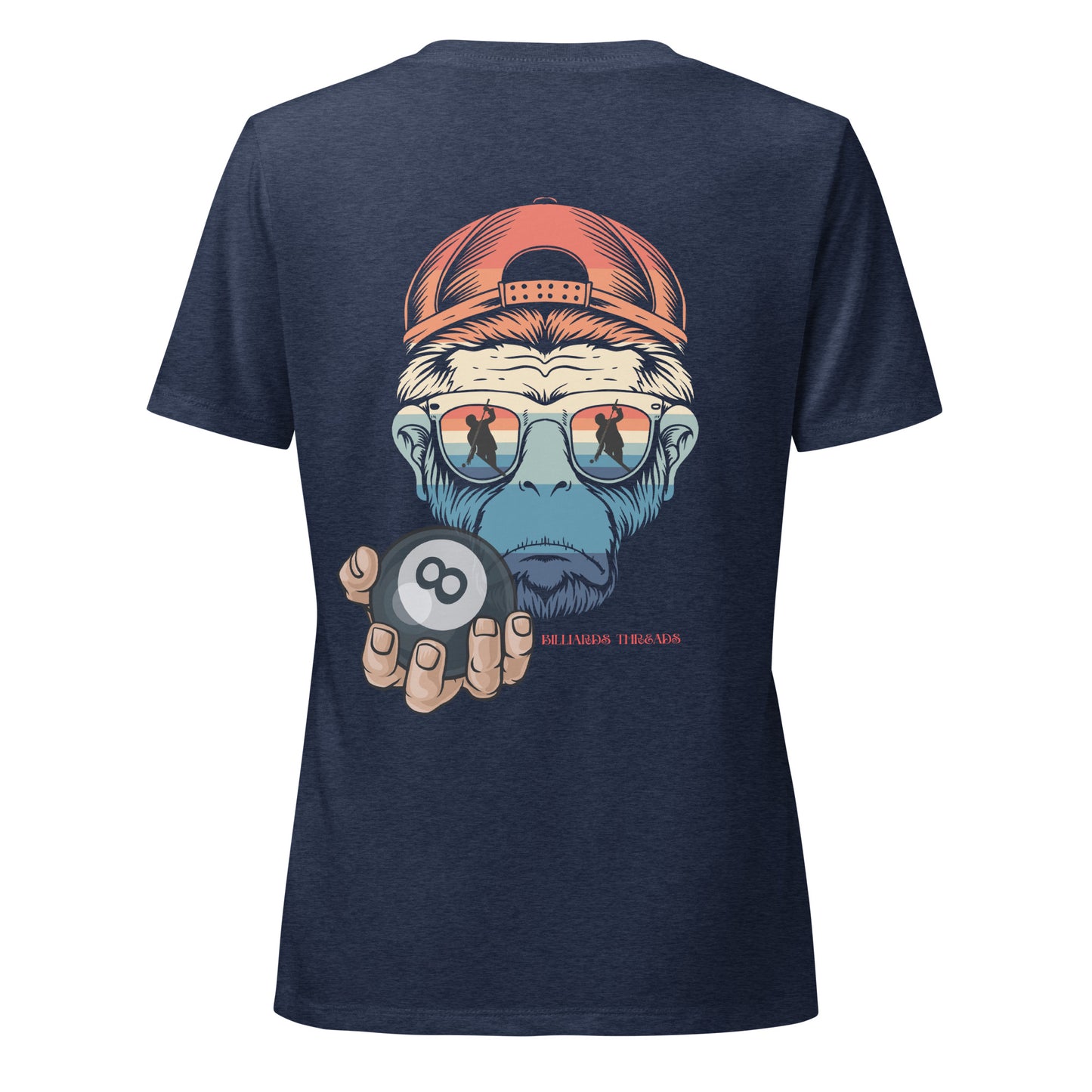 Women’s relaxed v-neck t-shirt monkey