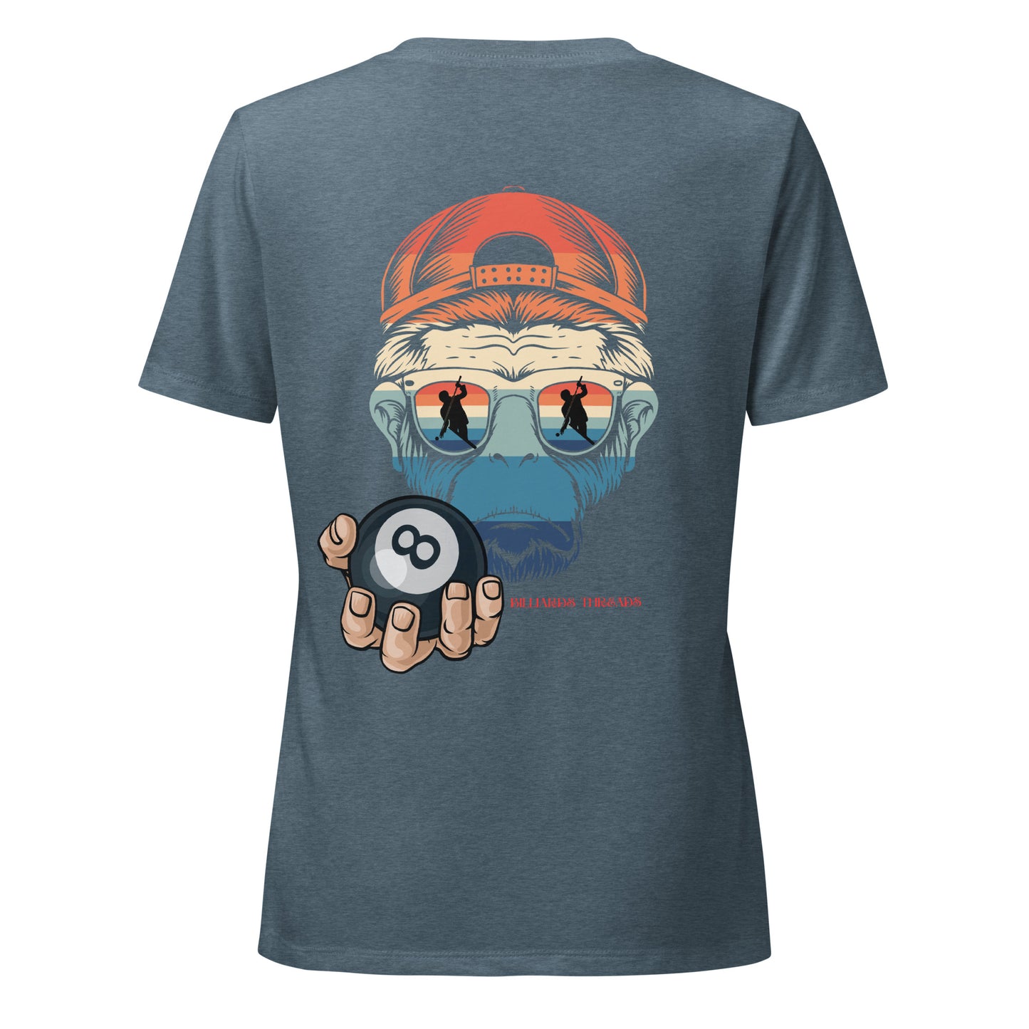 Women’s relaxed v-neck t-shirt monkey