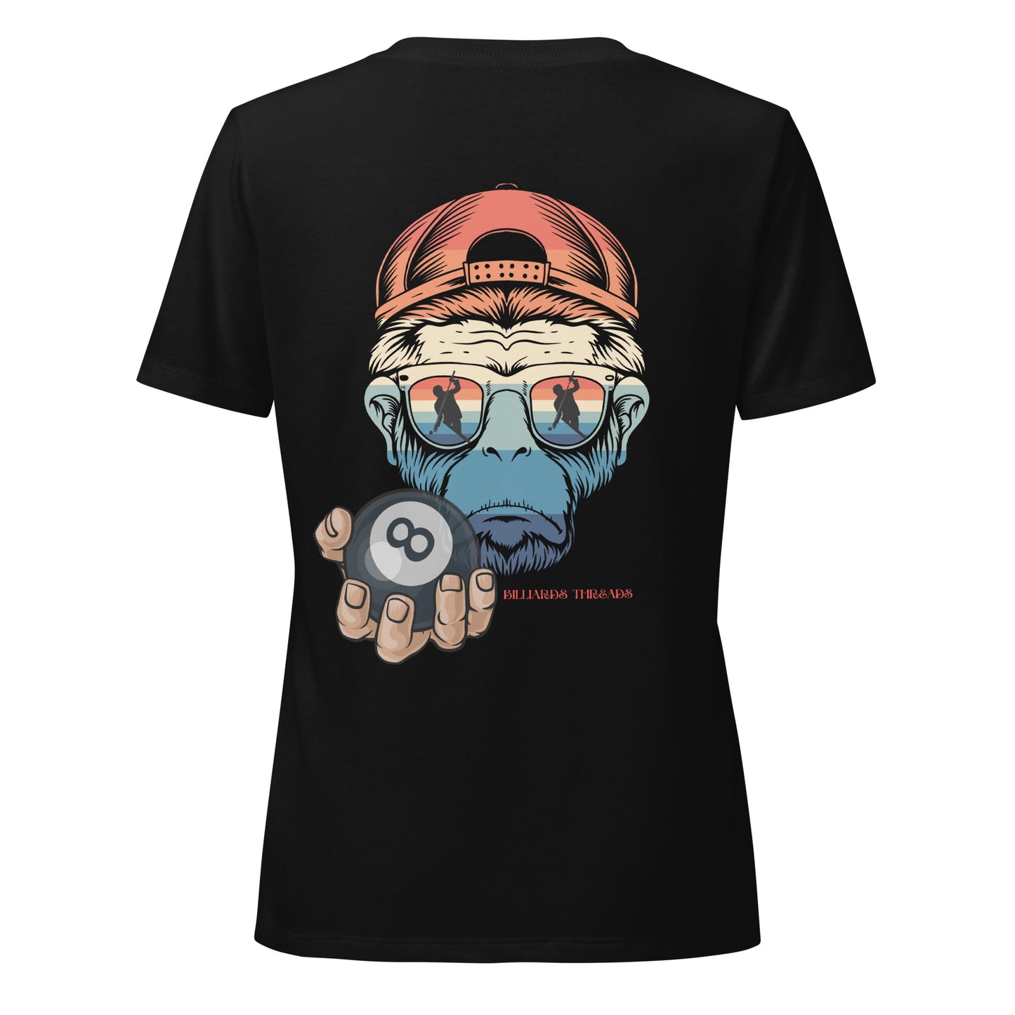 Women’s relaxed v-neck t-shirt monkey