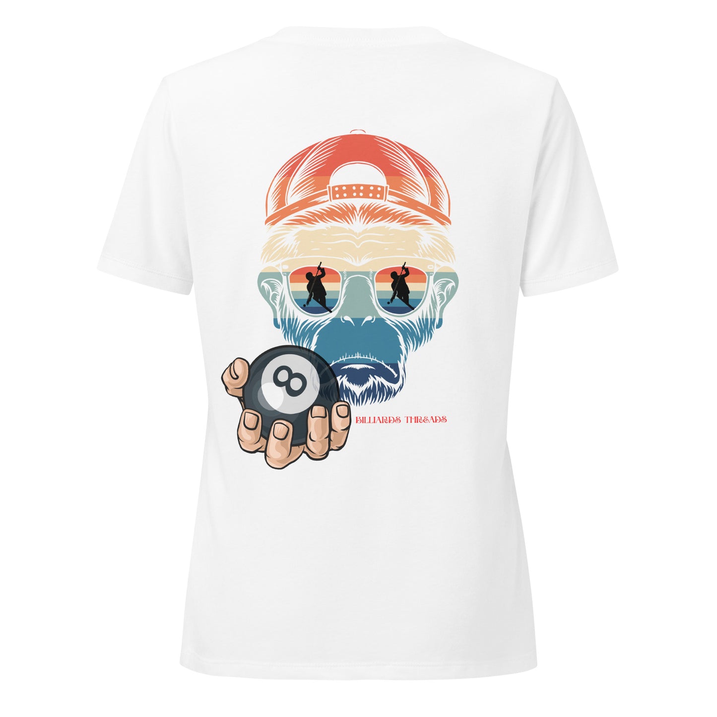 Women’s relaxed v-neck t-shirt monkey